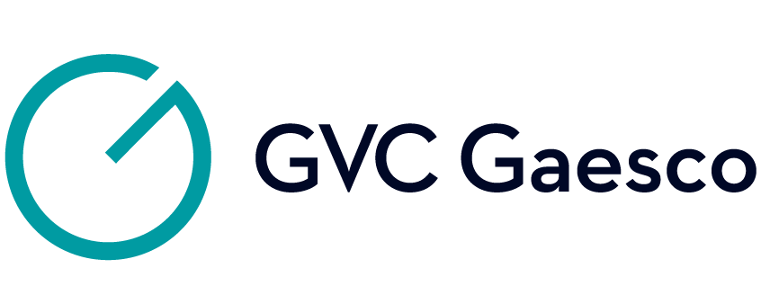 Logo positivo de GVC Gaesco en fondo transparente